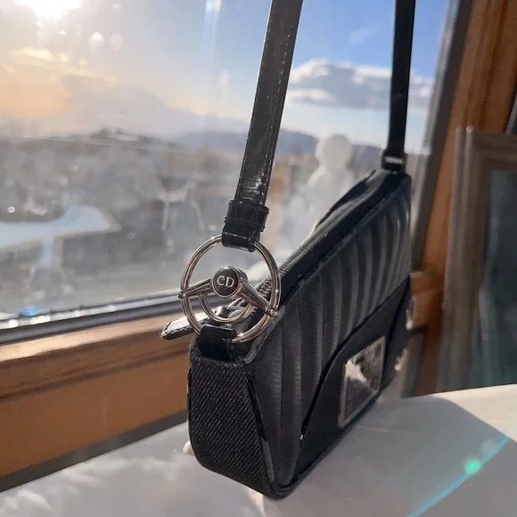 Dior: Cadillac Saddle 1947 Denim Shoulder Bag *RARE* - Picture 3 of 16